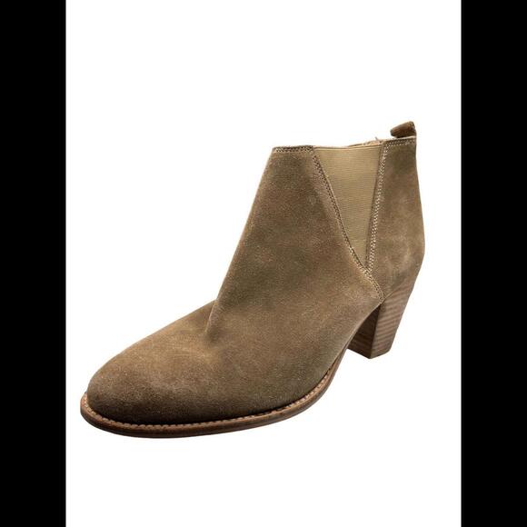Charles by Charles David Women's Camel Suede Ankle Boots  Size 11 - Picture 1 of 5